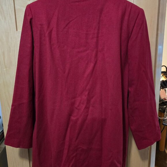 Vintage Harbor Red Wool Blend Blazer Jacket Size old money, elegant classic - Picture 7 of 9